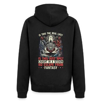 Jeu de rôle RPG Maître du jeu vidéo Gamer - Veste à capuche bio Premium Unisexe - noir - Dos - Nico (187cm)