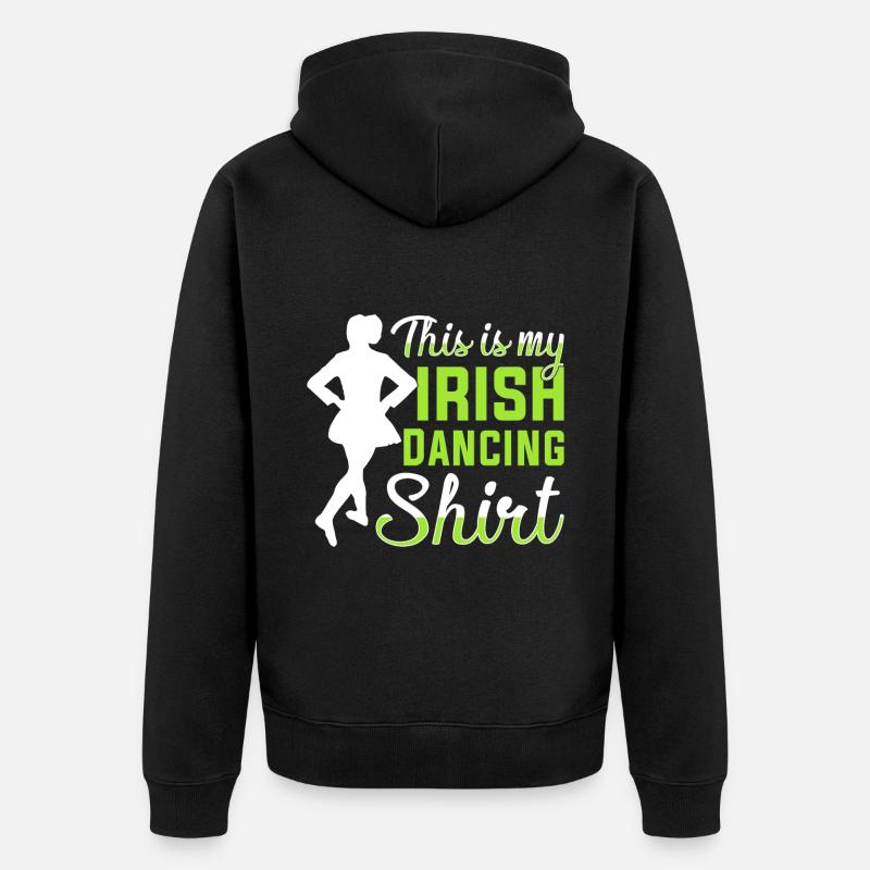 Danse irlandaise Danse irlandaise - Veste à capuche bio Premium Unisexe - noir