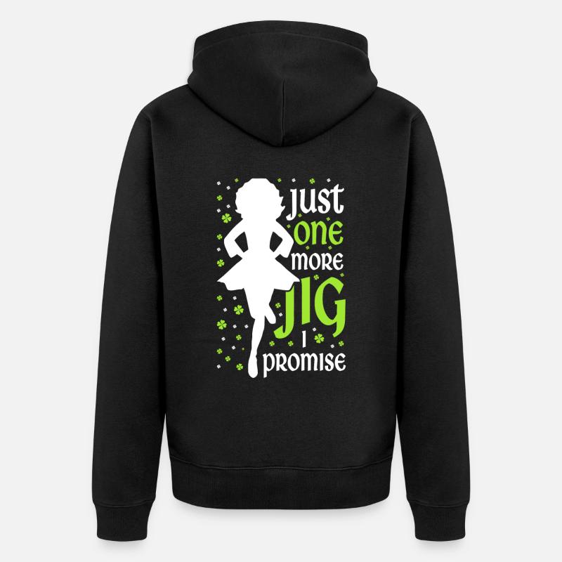 Danse irlandaise Danse irlandaise - Veste à capuche bio Premium Unisexe - noir