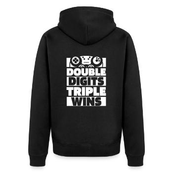 Gaming 10e anniversaire 10 ans Gamer - Veste à capuche bio Premium Unisexe - noir - Dos - Nico (187cm)