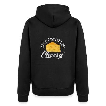 Fromage - Veste à capuche bio Premium Unisexe - noir - Dos - Nico (187cm)