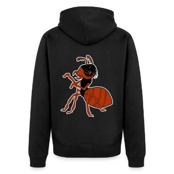 Goth Ant Gothique Occulte Grunge - Veste à capuche bio Premium Unisexe - noir - Dos - Nico (187cm)