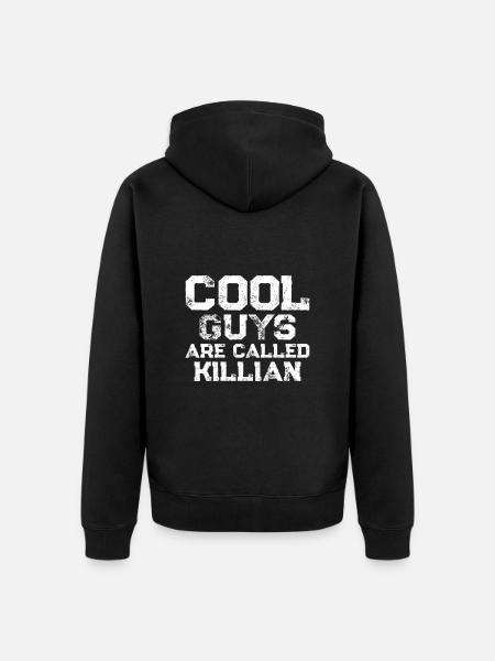 Cool guys are called Killian - Unisex Premium Organic Zip Hoodie - black