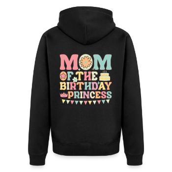 Drôle de maman chanteuse de karaoké - Veste à capuche bio Premium Unisexe - noir - Dos - Nico (187cm)