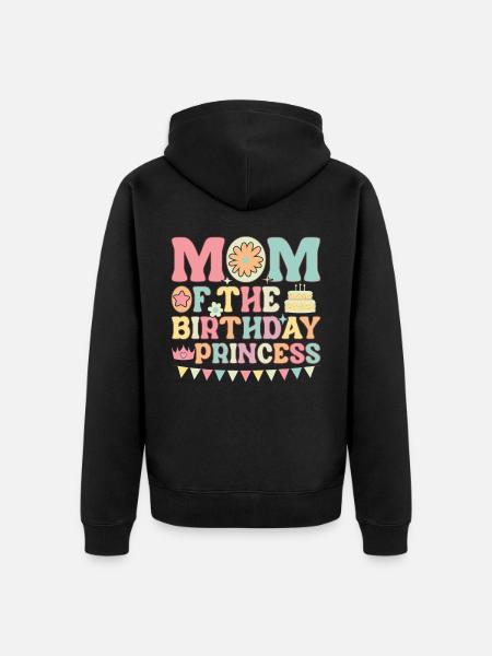 Funny karaoke singer mom - Unisex Premium Organic Zip Hoodie - black