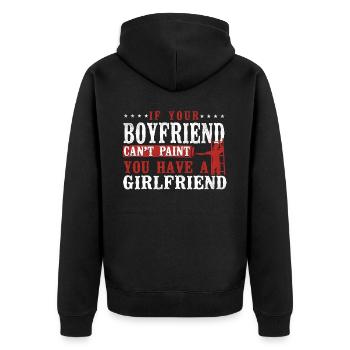 House Painter Decorator If Your - Unisex Premium Bio Zip Hoodie - Schwarz - Hinten - Nico (187cm)