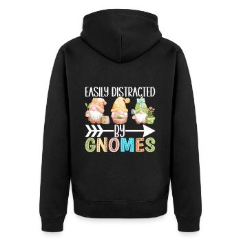 Nains de jardin Jardinage - Veste à capuche bio Premium Unisexe - noir - Dos - Nico (187cm)