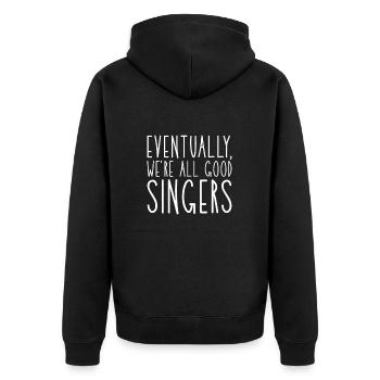 Chanteur chanteur chanteur musicien cadeau - Veste à capuche bio Premium Unisexe - noir - Dos - Nico (187cm)