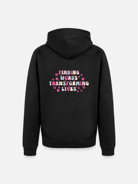 Groovy Speech Language Pathologist SLP - Unisex Premium Organic Zip Hoodie - black