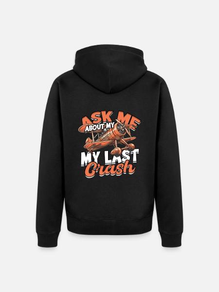 Model Airplane Model Airplane - Unisex Premium Organic Zip Hoodie - black