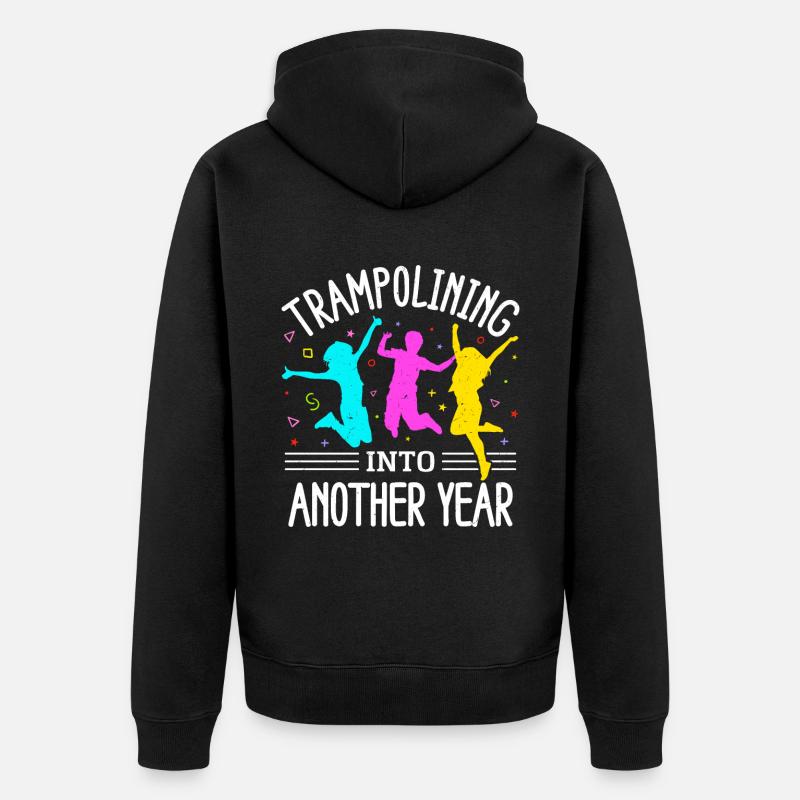 Fête d’anniversaire trampoline - Veste à capuche bio Premium Unisexe - noir