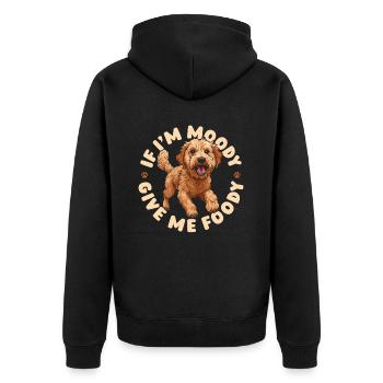 Golden Doodle Drôle Si Dans Moody Donnez-Moi Foody - Veste à capuche bio Premium Unisexe - noir - Dos - Nico (187cm)