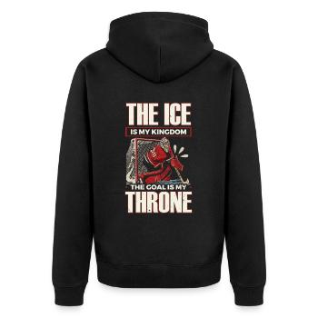 Hockey sur glace Gardien de but Gardien de but Gardien de but - Veste à capuche bio Premium Unisexe - noir - Dos - Nico (187cm)