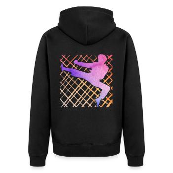 Taekwondo - Veste à capuche bio Premium Unisexe - noir - Dos - Nico (187cm)