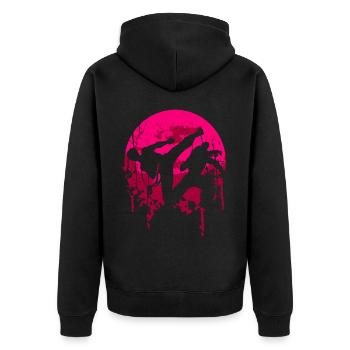 Taekwondo - Veste à capuche bio Premium Unisexe - noir - Dos - Nico (187cm)
