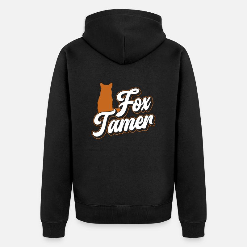 Fuchsjagd Geschenke - Unisex Premium Bio Zip Hoodie - Schwarz