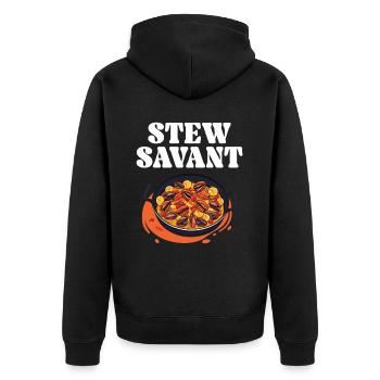 Cioppino Lover Foodie Nourriture Mer Américaine - Veste à capuche bio Premium Unisexe - noir - Dos - Nico (187cm)
