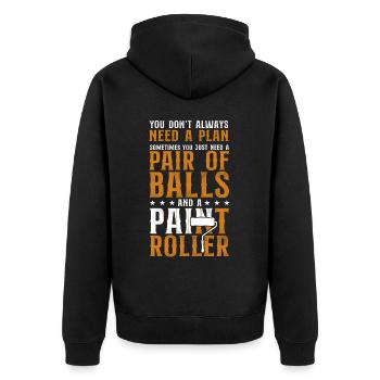 House Painter Decorator You Don't - Unisex Premium Bio Zip Hoodie - Schwarz - Hinten - Nico (187cm)