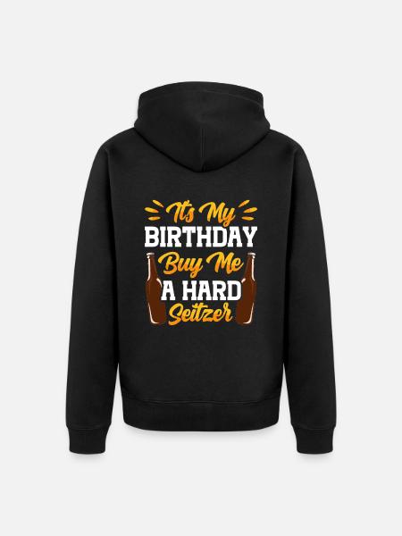 Crawled Pub Crawl Alcohol Drinking - Unisex Premium Bio Zip Hoodie - Schwarz
