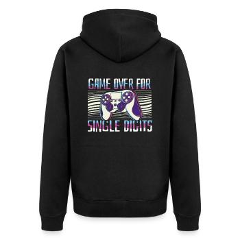 Gaming 10e anniversaire 10 ans Gamer - Veste à capuche bio Premium Unisexe - noir - Dos - Nico (187cm)