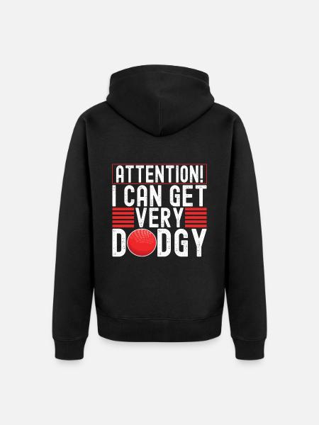Dodgeball Dodgeball - Unisex Premium Organic Zip Hoodie - black