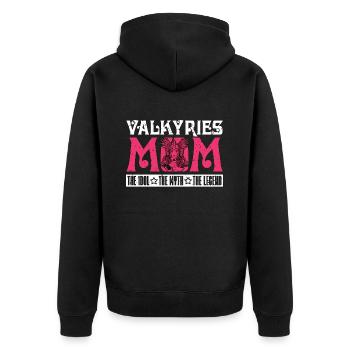 Valkyries Maman L’idole Le mythe La déesse nordique - Veste à capuche bio Premium Unisexe - noir - Dos - Nico (187cm)