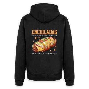 Enchilada Lover Enchiladas Gift - Unisex Premium Organic Zip Hoodie - black - Back - Nico (187cm)