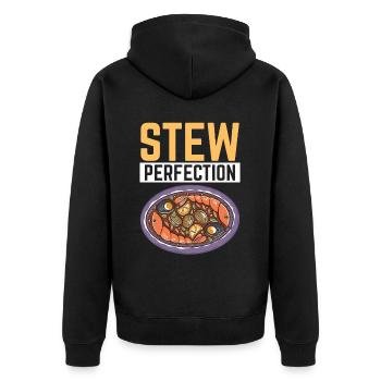 Cioppino Lover Foodie Nourriture Mer Américaine - Veste à capuche bio Premium Unisexe - noir - Dos - Nico (187cm)