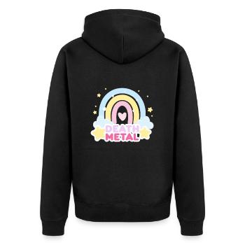 Cadeau de Festival de musique Death Metal - Veste à capuche bio Premium Unisexe - noir - Dos - Nico (187cm)