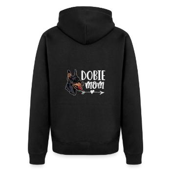 Doberman - Veste à capuche bio Premium Unisexe - noir - Dos - Nico (187cm)
