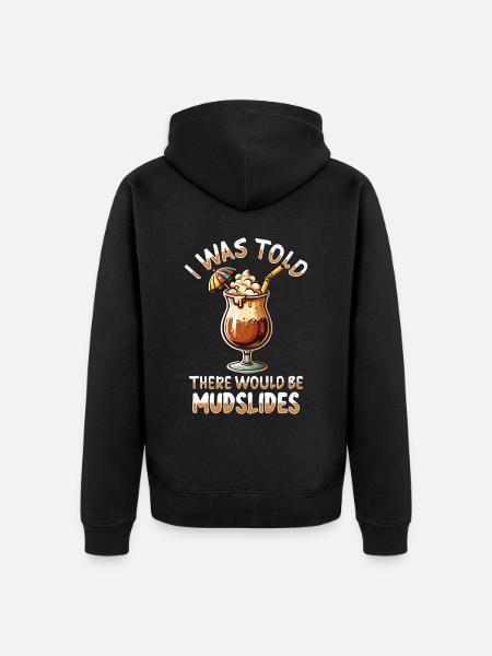 Mudslide Cocktail - Unisex Premium Bio Zip Hoodie - Schwarz