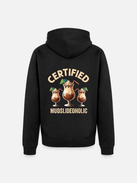 Mudslide Cocktail - Unisex Premium Bio Zip Hoodie - Schwarz