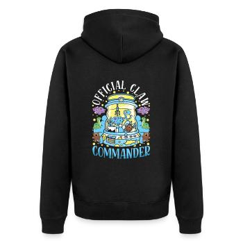 Claw Game Funny Claw Machine - Unisex Premium Organic Zip Hoodie - black - Back - Nico (187cm)