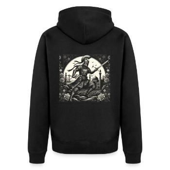 Persian Immortal Achaemenid Empire Persian Warrior - Unisex Premium Organic Zip Hoodie - black - Back - Nico (187cm)