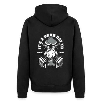 Bonne journée pour peindre des voitures Automobile Véhicule Voiture - Veste à capuche bio Premium Unisexe - noir - Dos - Nico (187cm)