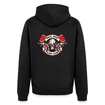 Vrais Hommes Peinture Voitures Véhicule Voiture Spray Automobile - Veste à capuche bio Premium Unisexe - noir - Dos - Nico (187cm)