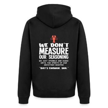 Langusten Kochen Grill Koch Languste - Unisex Premium Bio Zip Hoodie - Schwarz - Hinten - Nico (187cm)