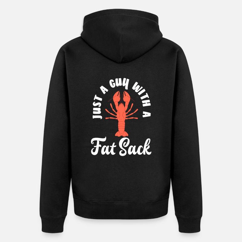 Langusten Liebhaber Geschenk - Unisex Premium Bio Zip Hoodie - Schwarz