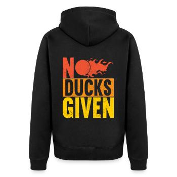 Dodgeball Dodgeball - Unisex Premium Organic Zip Hoodie - black - Back - Nico (187cm)
