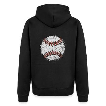 Base-ball - Veste à capuche bio Premium Unisexe - noir - Dos - Nico (187cm)