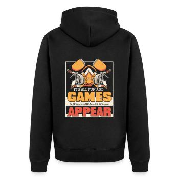 Jusqu’à ce que les trous d’épingle apparaissent encore Car Spray Automobile - Veste à capuche bio Premium Unisexe - noir - Dos - Nico (187cm)