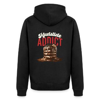 Mudslide Lover Cocktail Drink Food Lover Alcoholic - Unisex Premium Organic Zip Hoodie - black - Back - Nico (187cm)