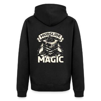 Schlammlawine Liebhaber Cocktail Getränk Essen Liebhaber Alkoholisch - Unisex Premium Bio Zip Hoodie - Schwarz - Hinten - Nico (187cm)
