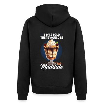 Schlammlawine Liebhaber Cocktail Getränk Essen Liebhaber Alkoholisch - Unisex Premium Bio Zip Hoodie - Schwarz - Hinten - Nico (187cm)