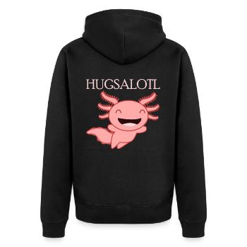 Câlin câlins axolotl câlin axolotls - Veste à capuche bio Premium Unisexe - noir - Dos - Nico (187cm)