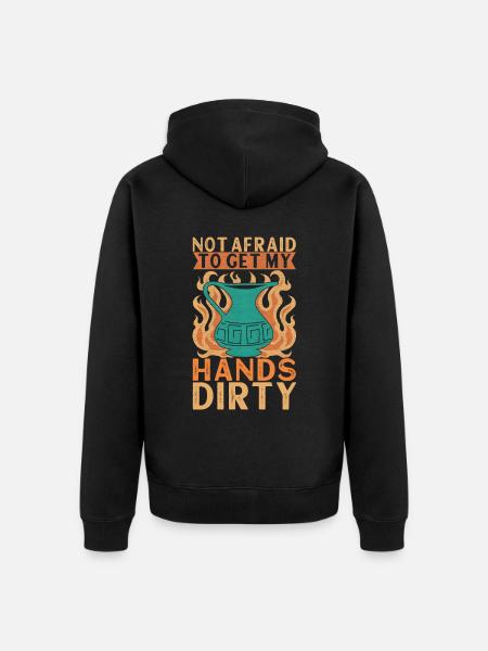 Pottery Pottery - Unisex Premium Organic Zip Hoodie - black
