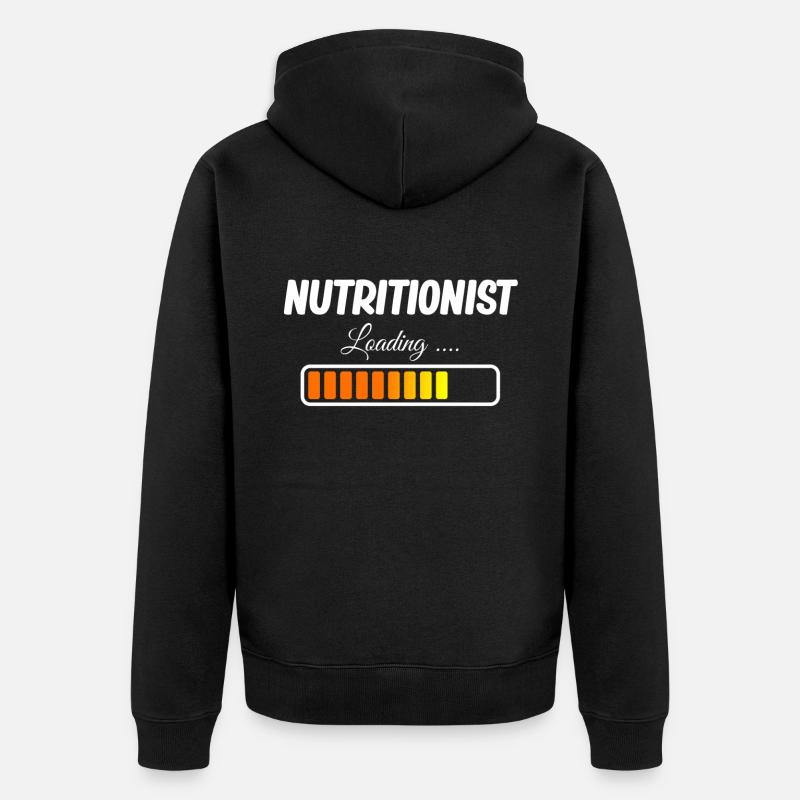 Diététiste Loading Future - Veste à capuche bio Premium Unisexe - noir