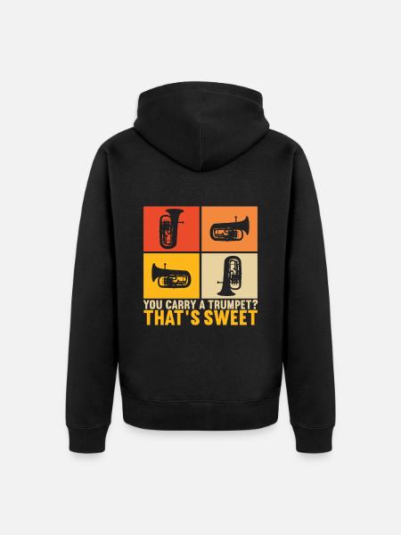 Euphonium Euphonium Player - Unisex Premium Organic Zip Hoodie - black