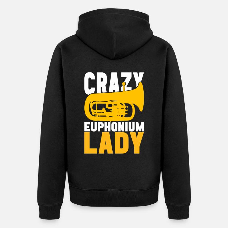 Euphonium Euphoniumspieler - Unisex Premium Bio Zip Hoodie - Schwarz