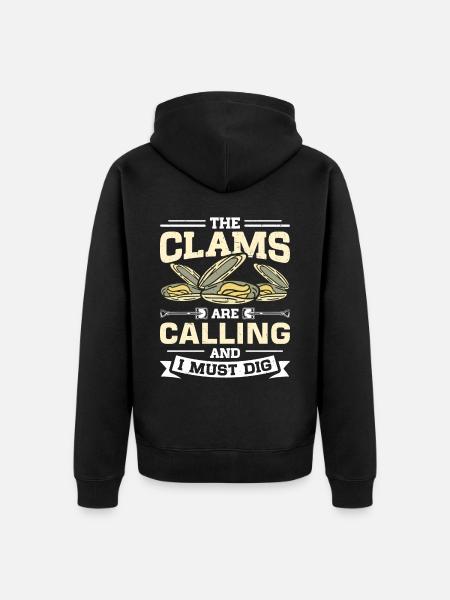 Mussels Seafood - Unisex Premium Organic Zip Hoodie - black